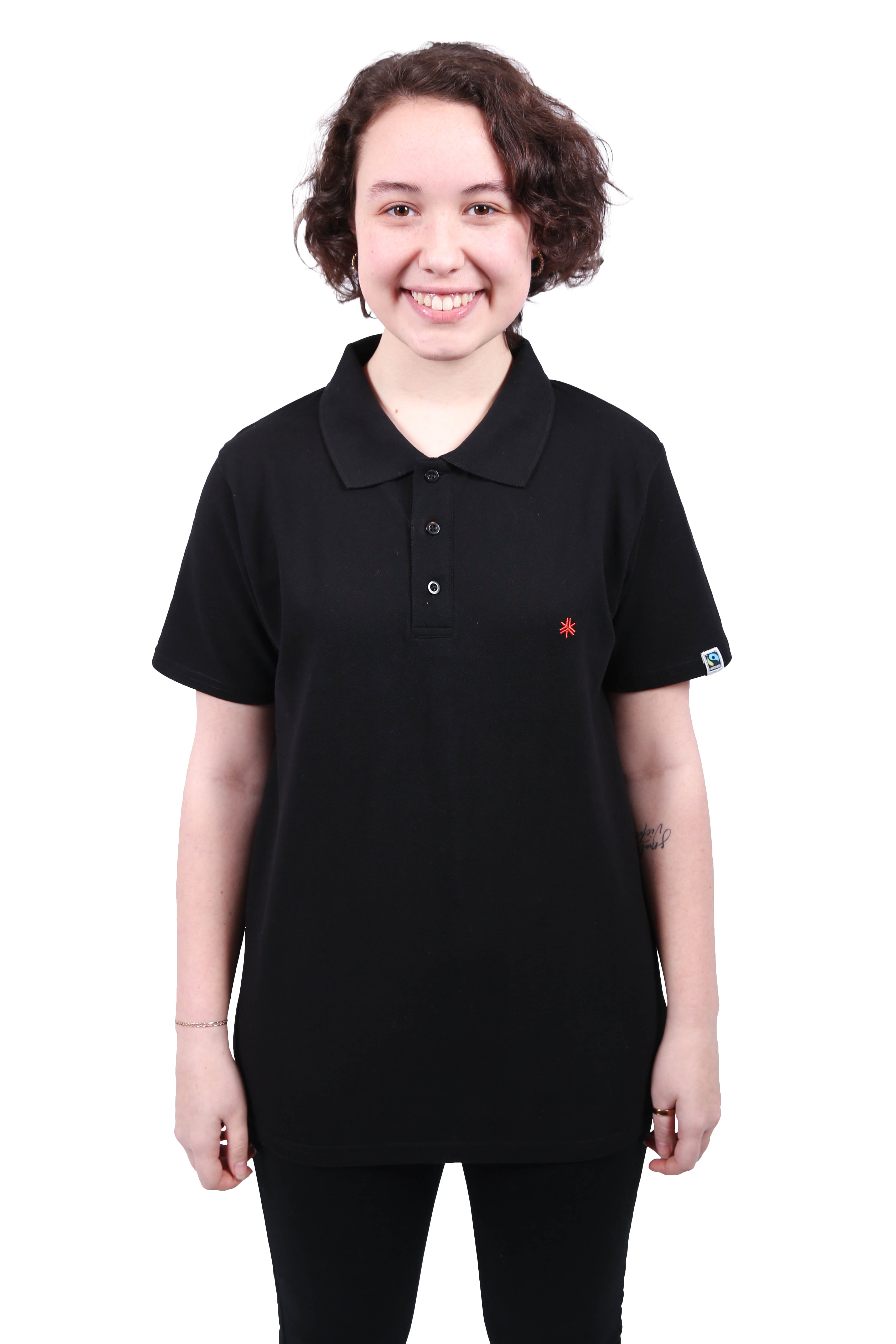 Men s Black Organic Cotton Polo Shirt