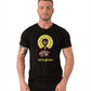 Etiko Fairtrade Certified Organic Cotton Refujesus Printed Black Unisex T-Shirt