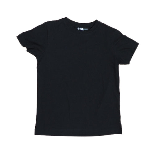  Etiko Fairtrade Certified Organic Cotton Black Kids T-Shirt, Eco-Friendly