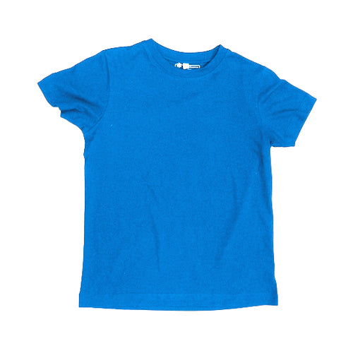  Etiko Fairtrade Certified Organic Cotton Blue Marle Kids T-Shirt, Eco-Friendly