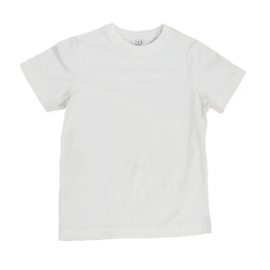 Etiko Fairtrade Certified Organic Cotton White Kids T-Shirt, Eco-Friendly