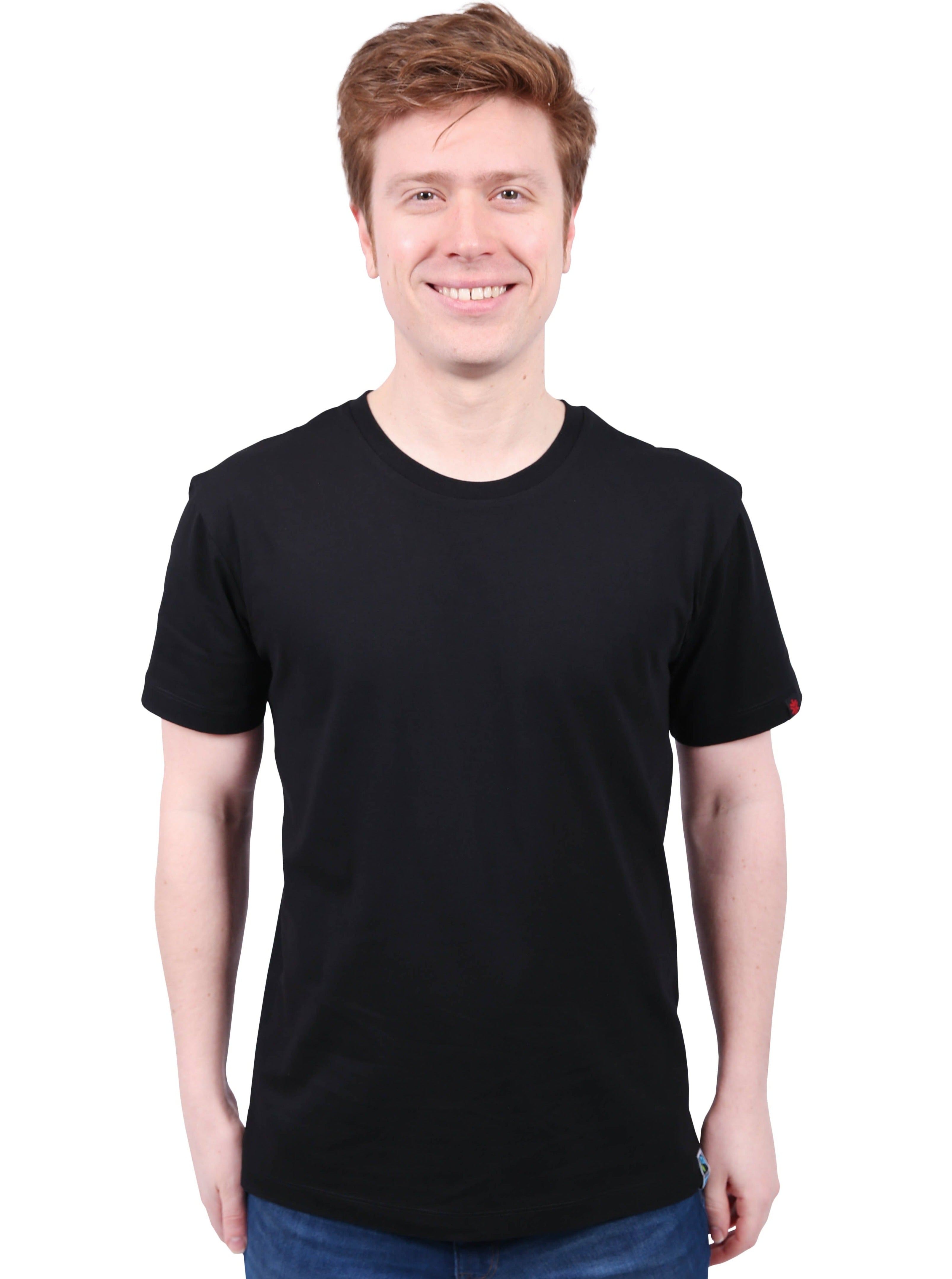 Men's Black Organic Cotton Blank Shirt