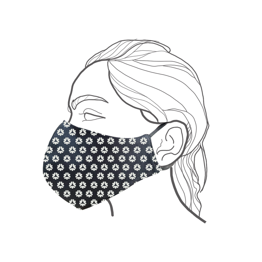 Side View of Medium Facemask (suitable for women)